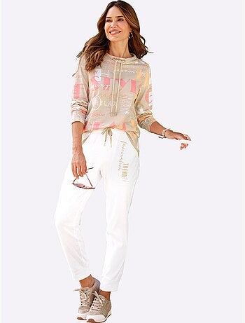 Pantalon Sweat Deux Poches - Taille Courte - Moda Vilona