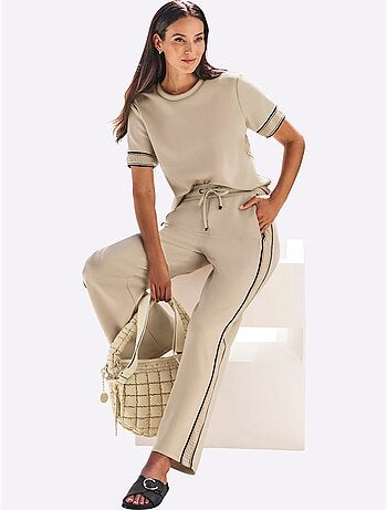 Pantalon Sweat La Coupe Droite Allonge Les Jambes - Taille Standard - Helline