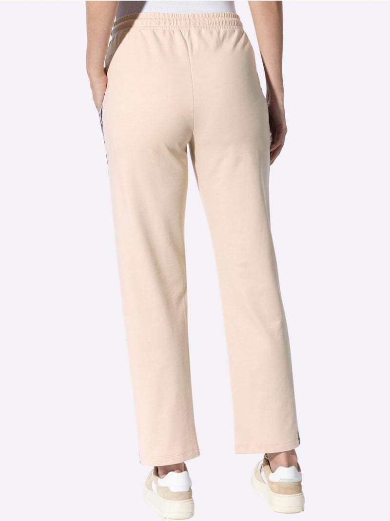 Pantalon sweat qualité sweat très confortable - taille standard - helline Sable - Kiabi