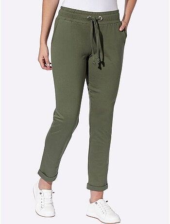 Pantalon sweat qualité sweatshirt agréable - taille courte - moda vilona