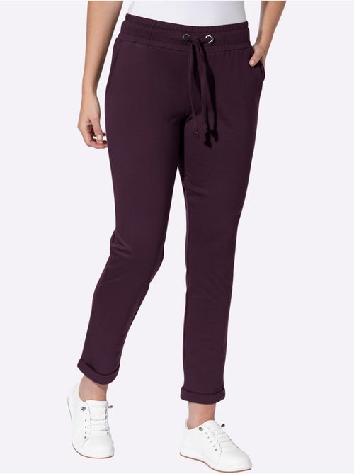Pantalon sweat qualité sweatshirt agréable - taille courte - moda vilona - Kiabi