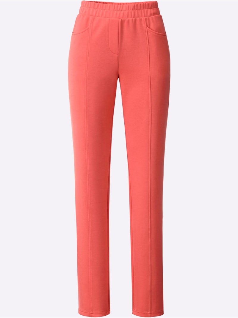 Pantalon Sweat Qualité Ultra-douce - Taille Standard - Helline Corail - Kiabi
