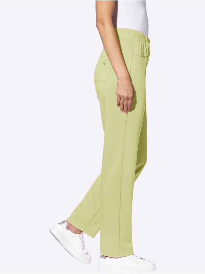 Pantalon Sweat Qualité Ultra-douce - Taille Standard - helline Vert pistache - Kiabi