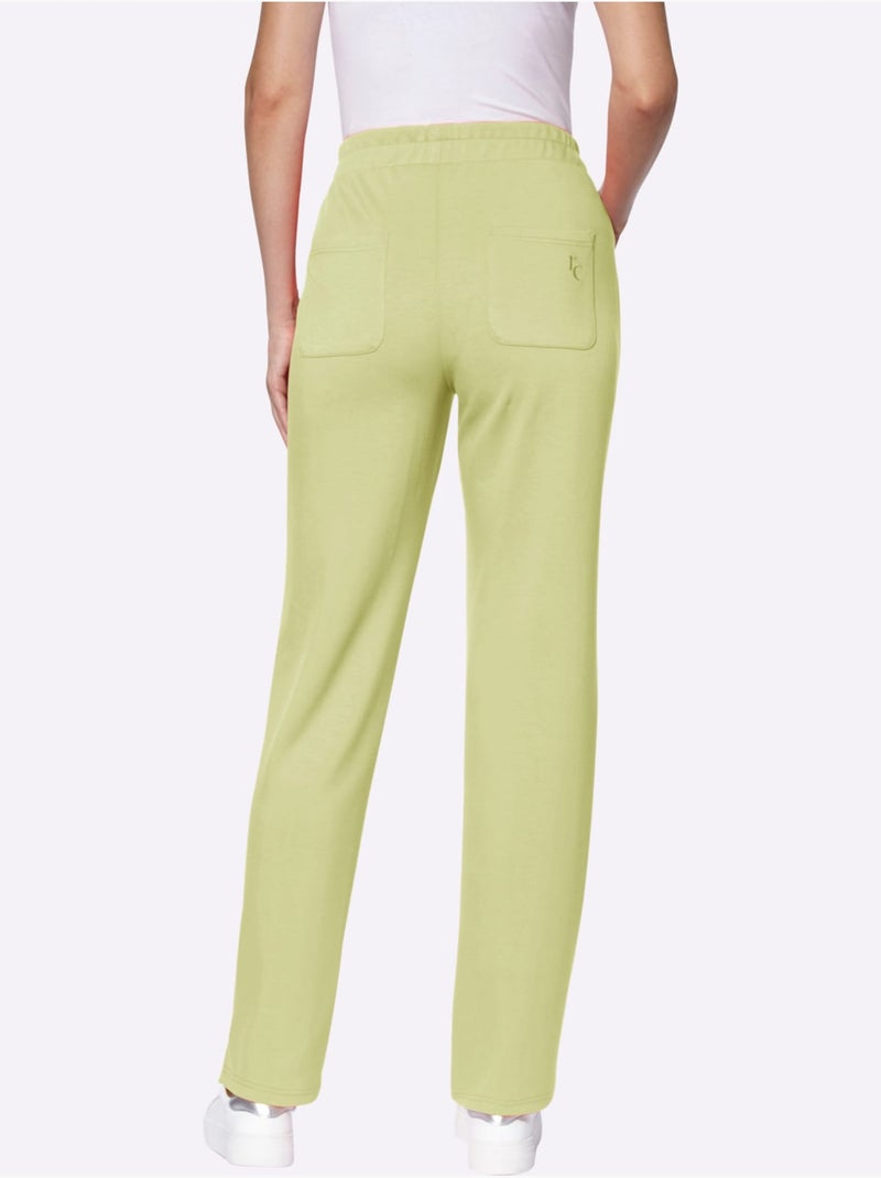 Pantalon Sweat Qualité Ultra-douce - Taille Standard - helline Vert pistache - Kiabi