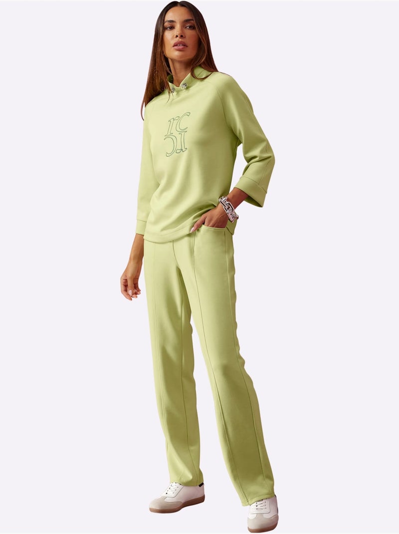 Pantalon Sweat Qualité Ultra-douce - Taille Standard - helline Vert pistache - Kiabi