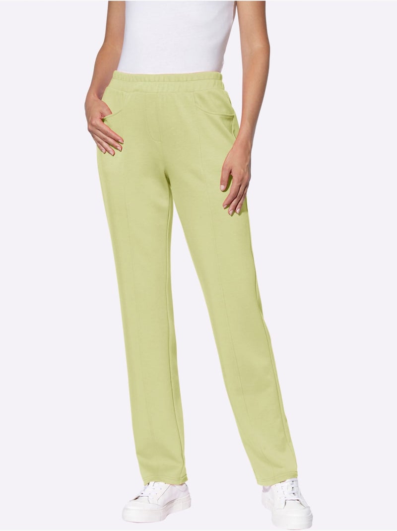 Pantalon Sweat Qualité Ultra-douce - Taille Standard - helline Vert pistache - Kiabi