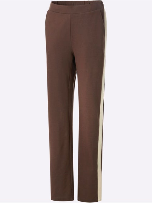 Pantalon Sweat Rayures Galon Tendance - Taille Courte - Moda Vilona - Kiabi Pantalon Sweat Rayures Galon Tendance - Taille Courte - Moda Vilona - Kiabi