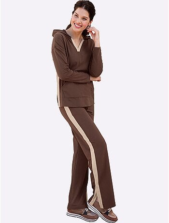 Pantalon Sweat Rayures Galon Tendance - Taille Standard - Moda Vilona