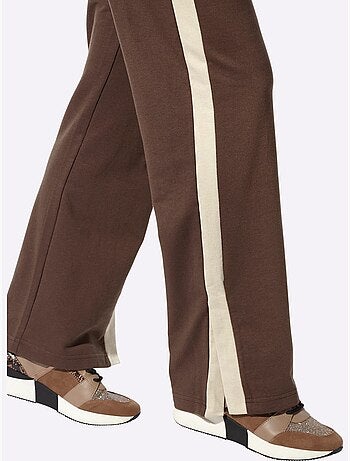 Pantalon Sweat Rayures Galon Tendance - Taille Standard - Moda Vilona