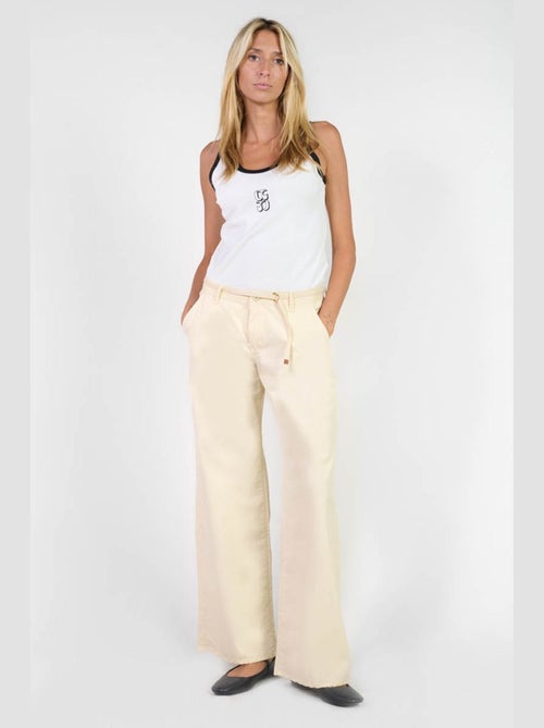Pantalon TAHIS flare 'Le Temps Des Cerises' - Kiabi
