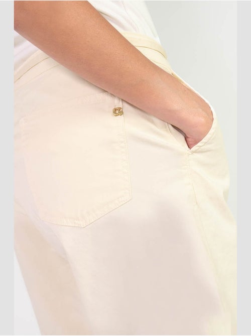 Pantalon tahis flare 'le temps des cerises' - Kiabi Pantalon tahis flare 'le temps des cerises' - Kiabi