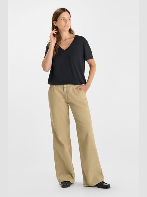 Pantalon TAHIS flare 'Le Temps Des Cerises' - Kiabi