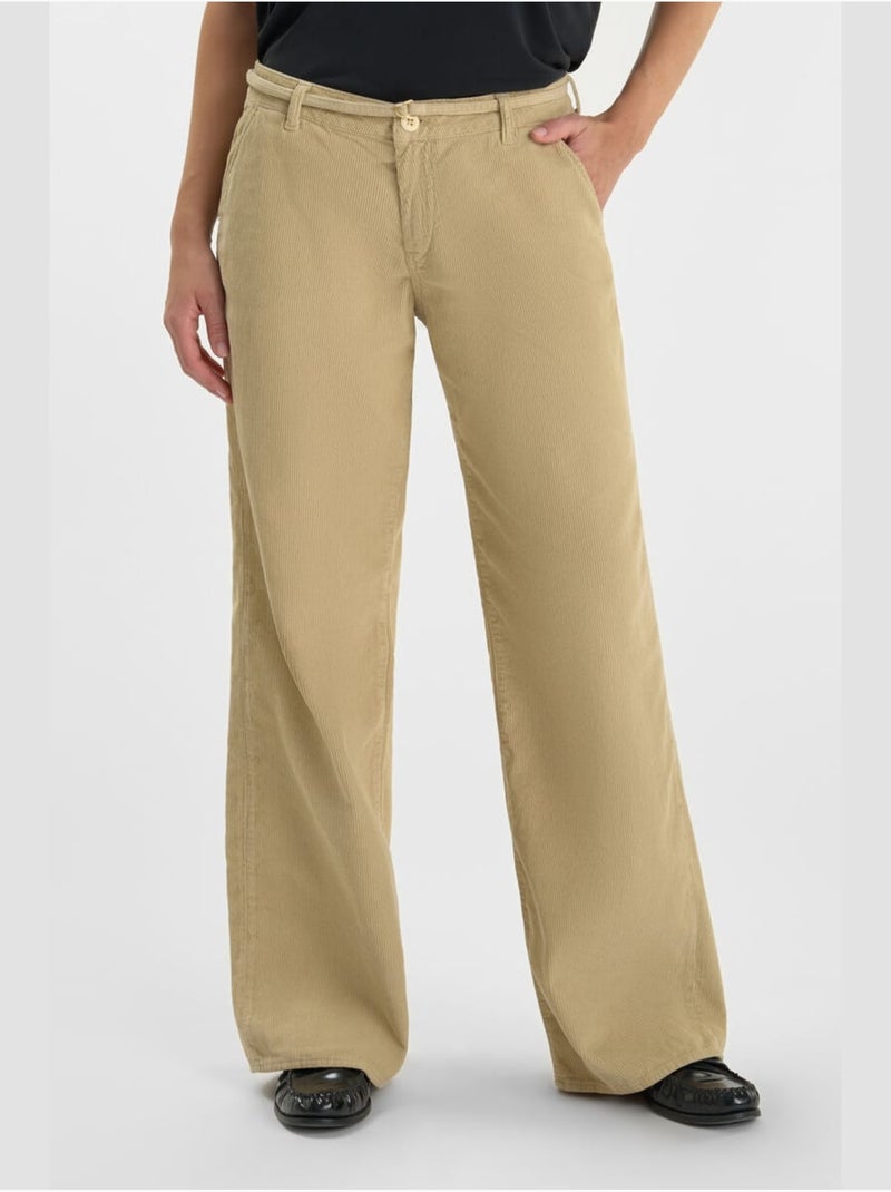 Pantalon TAHIS flare 'Le Temps Des Cerises' Beige - Kiabi