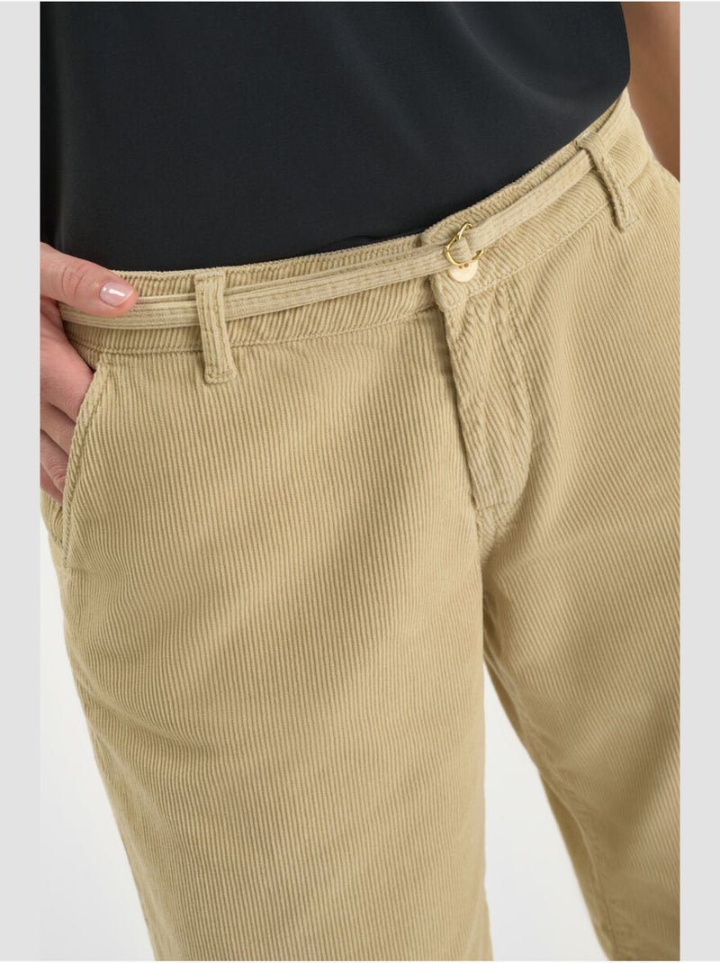 Pantalon TAHIS flare 'Le Temps Des Cerises' Beige - Kiabi