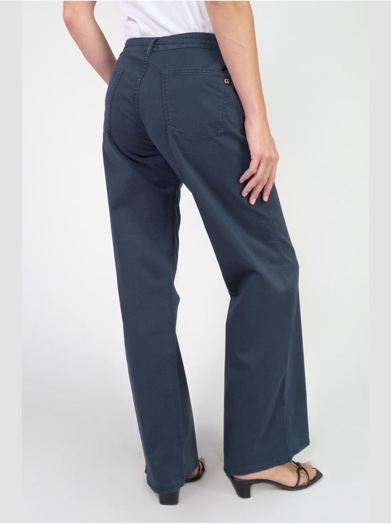 Pantalon TAHIS flare 'Le Temps Des Cerises' Bleu - Kiabi