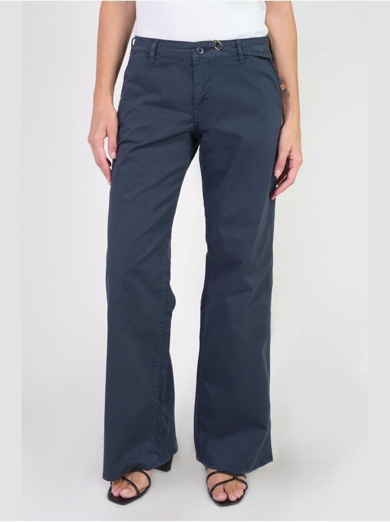 Pantalon TAHIS flare 'Le Temps Des Cerises' Bleu - Kiabi