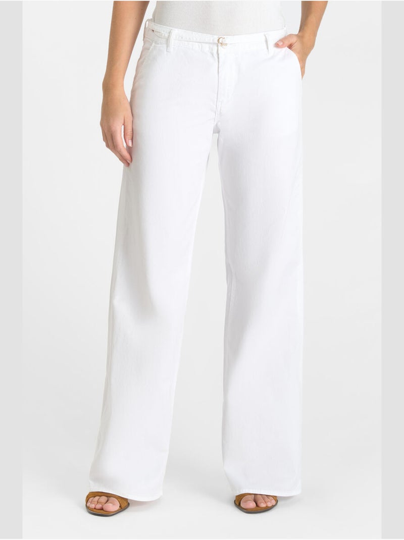 Pantalon TAHIS flare 'Le Temps Des Cerises' Bleu - Kiabi