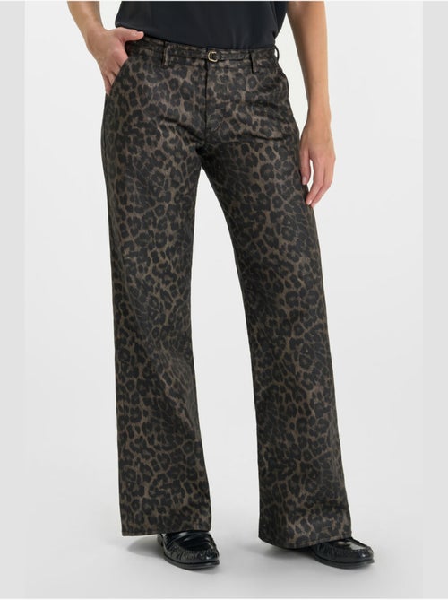Pantalon TAHIS flare 'Le Temps Des Cerises' - Kiabi