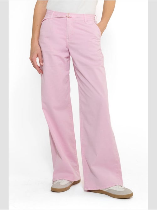 Pantalon tahis flare 'le temps des cerises' - Kiabi Pantalon tahis flare 'le temps des cerises' - Kiabi