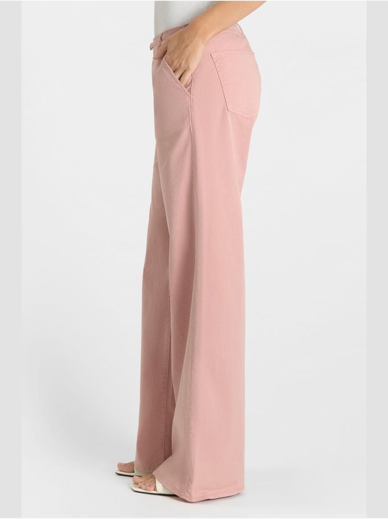 Pantalon TAHIS flare 'Le Temps Des Cerises' Rose - Kiabi