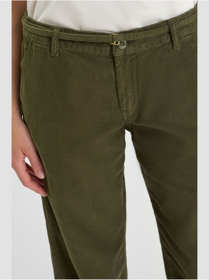 Pantalon TAHIS flare 'Le Temps Des Cerises' Vert - Kiabi