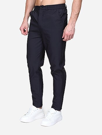 Pantalon taille elastique à bouton - Frilivin