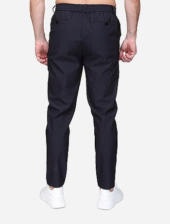 Pantalon taille elastique à bouton - Frilivin
