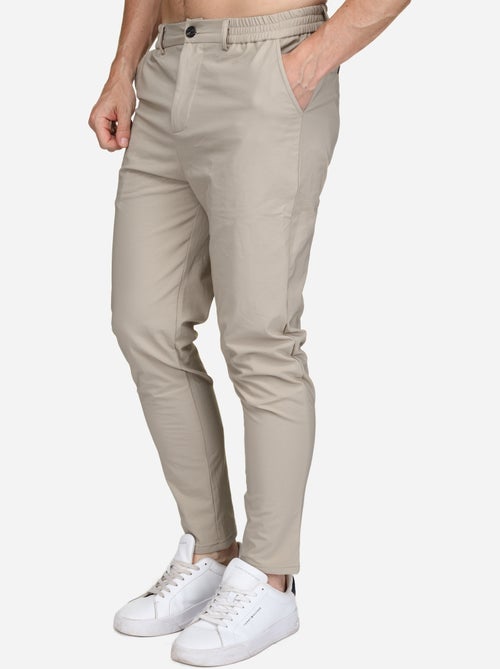 Pantalon taille elastique à bouton - Frilivin - Kiabi