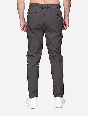 Pantalon taille elastique à bouton