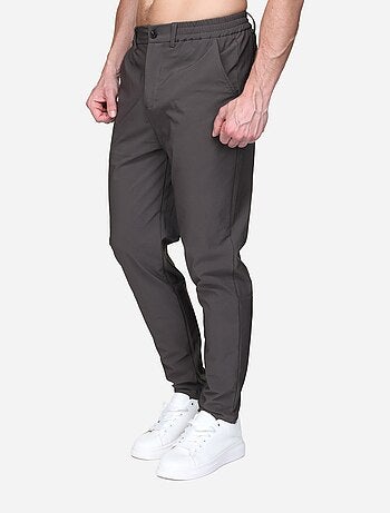 Pantalon taille elastique à bouton