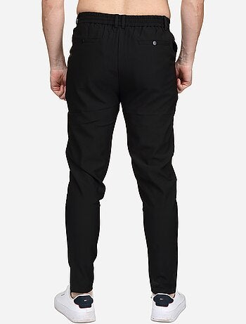 Pantalon taille elastique à bouton