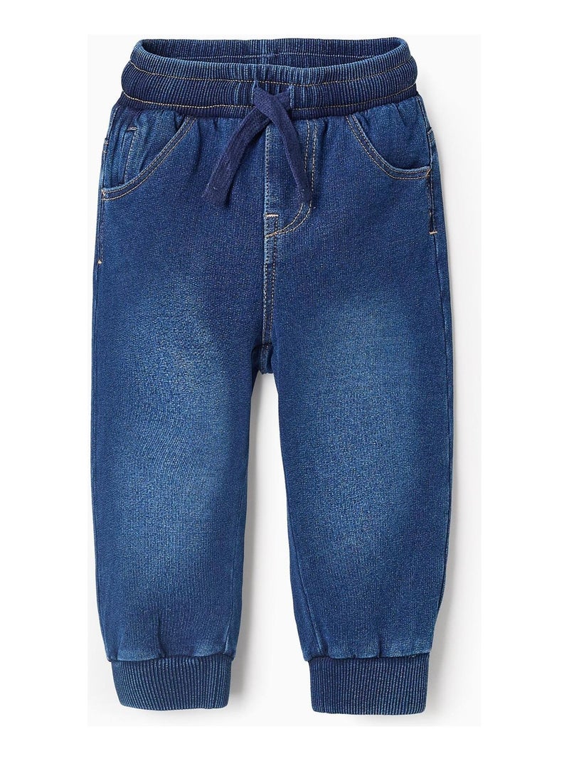 Pantalon taille élastiquée avec cordon de serrage MOTORCITY Bleu - Kiabi