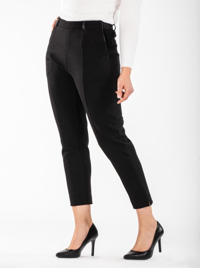 Pantalon taille élastiquée chino DALILA 'Rica Lewis' Noir - Kiabi