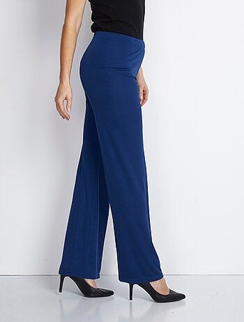 Pantalon taille élastiquée fluide évasé - Afibel
