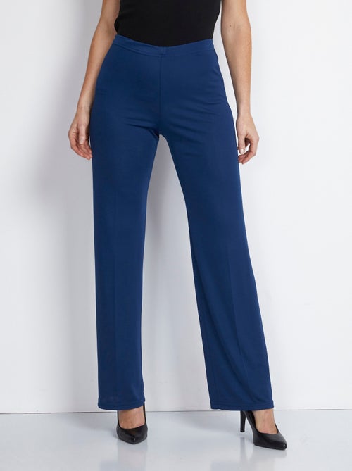 Pantalon taille élastiquée fluide évasé - Afibel - Kiabi