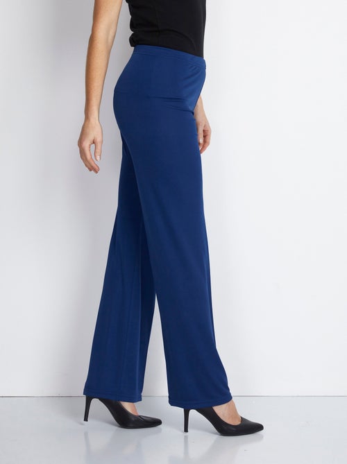 Pantalon taille élastiquée fluide évasé - Afibel - Kiabi