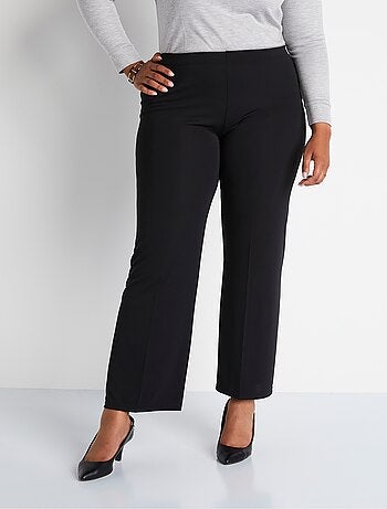 Pantalon taille élastiquée fluide évasé - Afibel