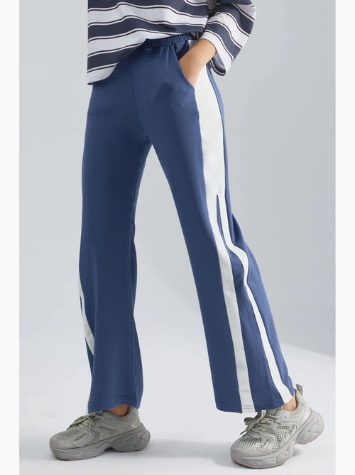 Pantalon taille haute à jambes larges hiccup - Kiabi Pantalon taille haute à jambes larges hiccup - Kiabi
