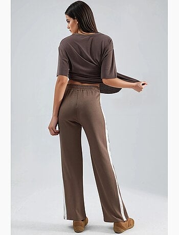 Pantalon taille haute à jambes larges hiccup