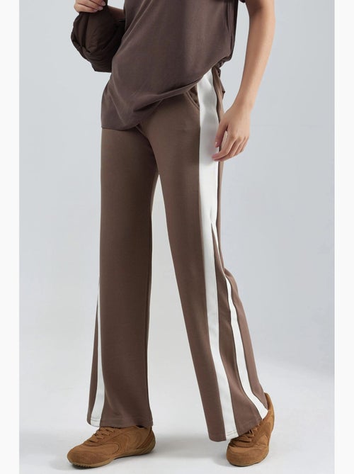 Pantalon taille haute à jambes larges hiccup - Kiabi Pantalon taille haute à jambes larges hiccup - Kiabi
