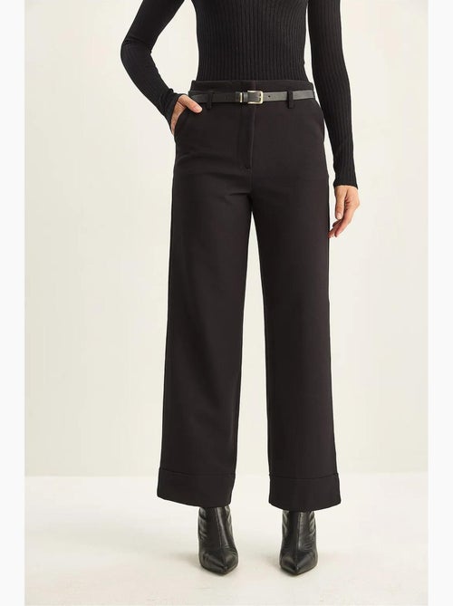 Pantalon taille haute à jambes larges lucci - Kiabi Pantalon taille haute à jambes larges lucci - Kiabi
