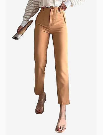Pantalon taille haute à pinces my fashion