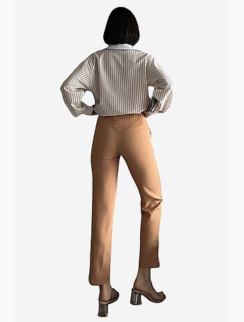 Pantalon taille haute à pinces my fashion