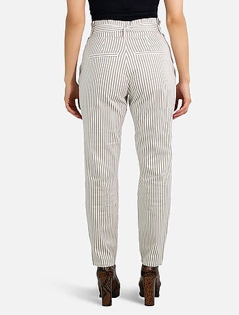 Pantalon taille haute avec ceinture Vero Moda