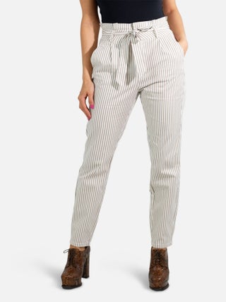 Pantalon taille haute avec ceinture Vero Moda