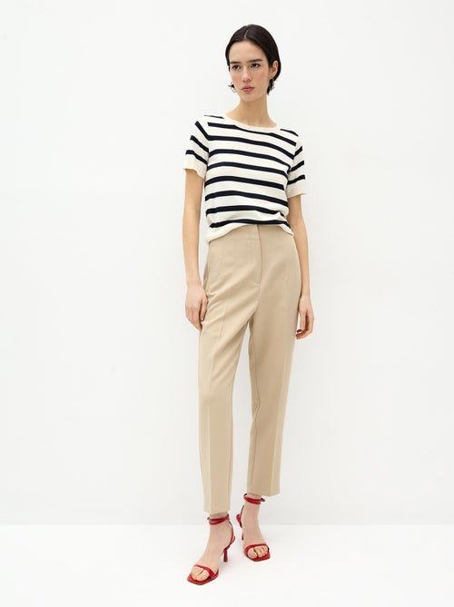 Pantalon taille haute - Kiabi