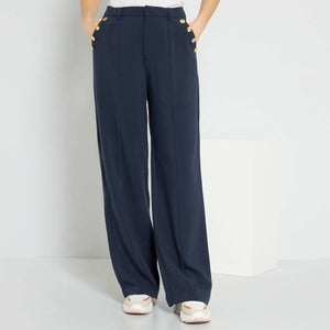 Pantalon De Jogging Femme Bleu Marine – Confortable, élastique, Deux Poches – Taille 38