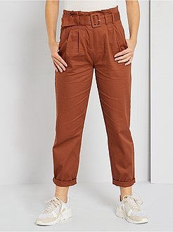 Pantalon taille haute - Kiabi