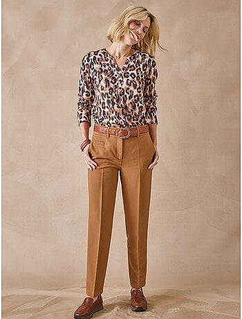 Pantalon taille haute coupe droite - daxon