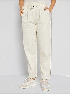 Pantalon taille haute - Kiabi